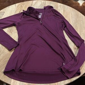Danskin purple quarter zip